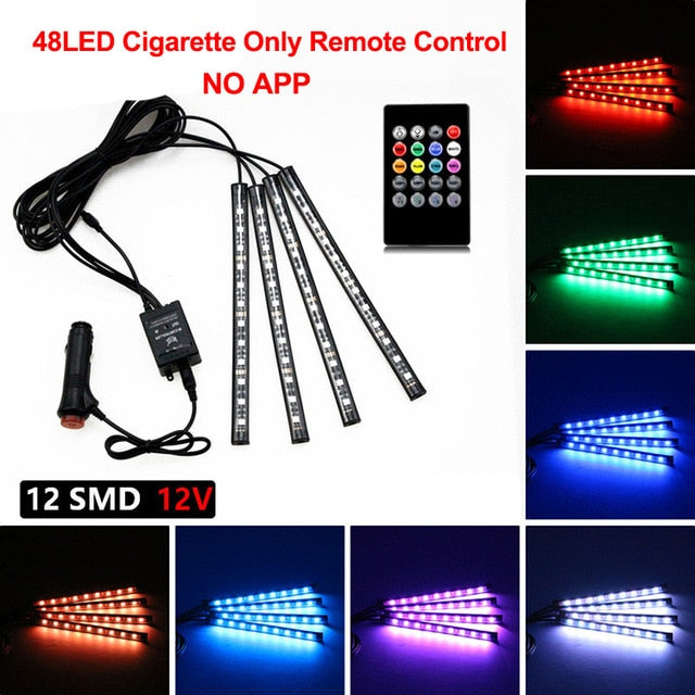 Neon LED Car Interior Ambient Foot Light