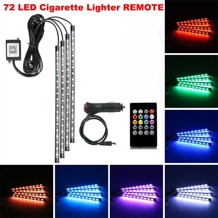 Neon LED Car Interior Ambient Foot Light