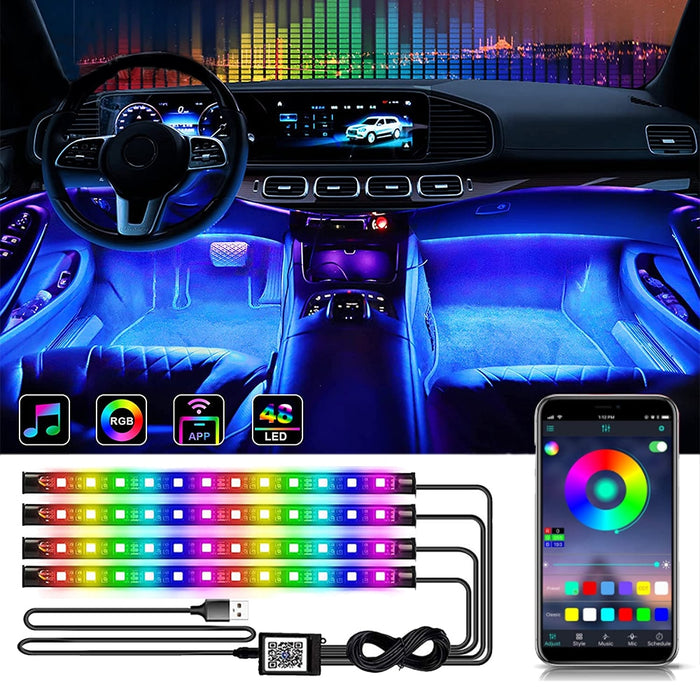 Neon LED Car Interior Ambient Foot Light