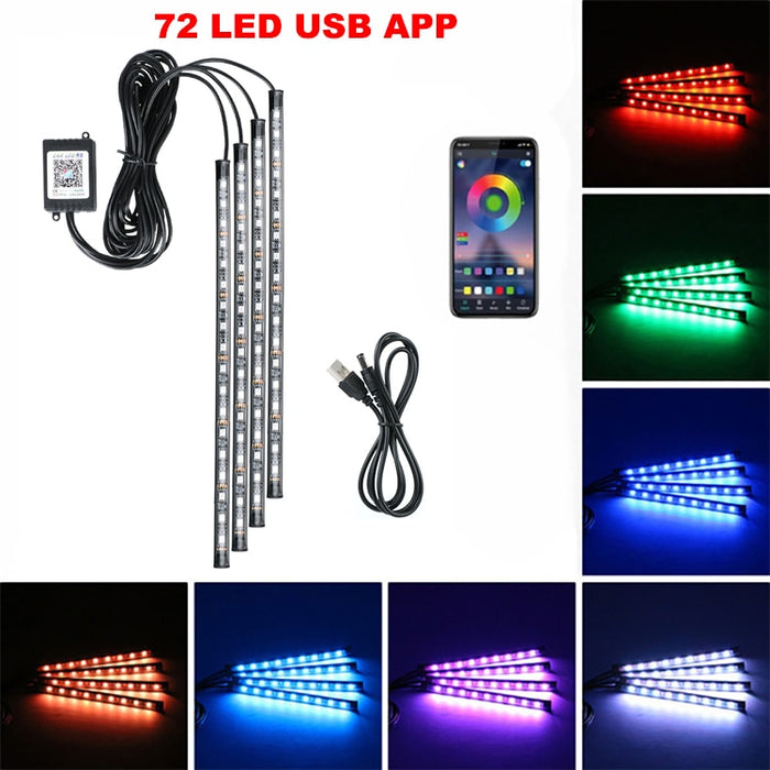 Neon LED Car Interior Ambient Foot Light