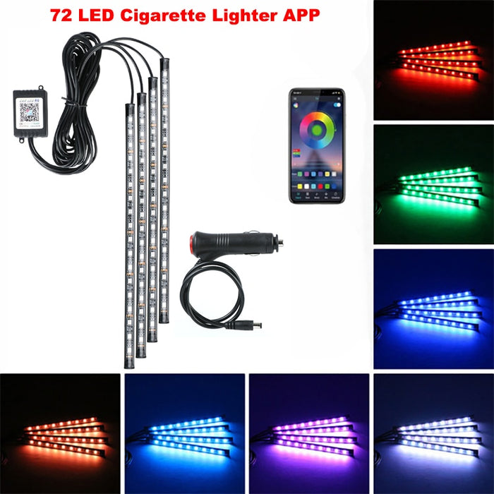 Neon LED Car Interior Ambient Foot Light