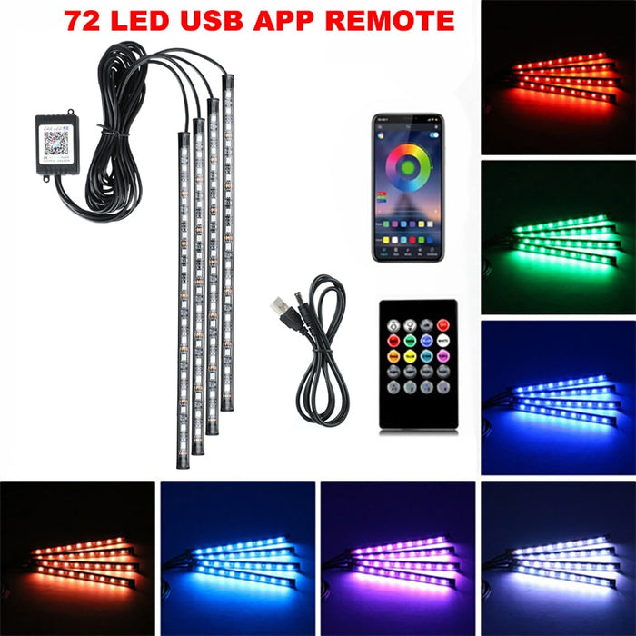 Neon LED Car Interior Ambient Foot Light